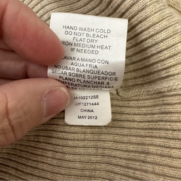 Joseph A Oatmeal ribbed dolman shirt size XL - Picture 6 of 8